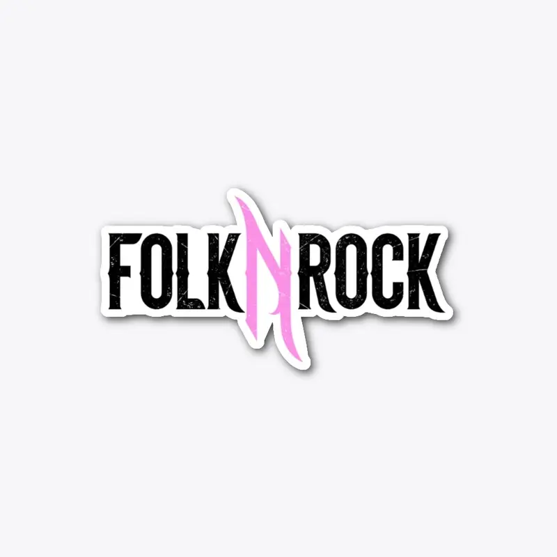 Folk N Rock Pink Sticker