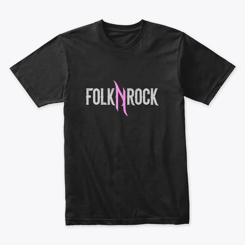 Folk N Rock Limited Pink Logo Tee